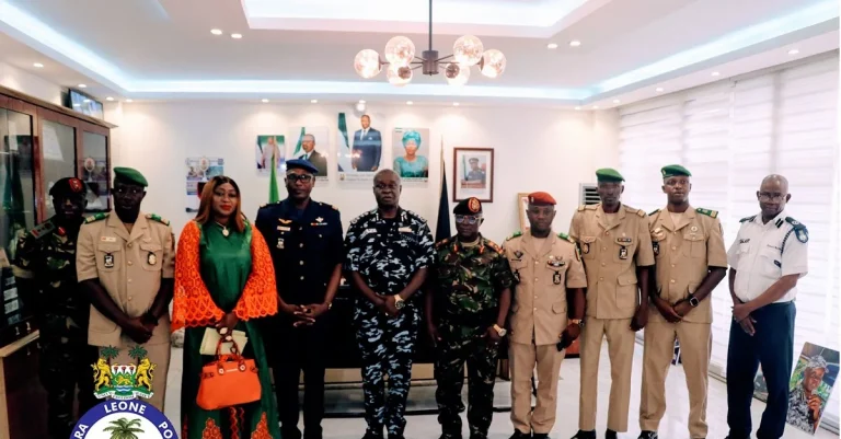IGP Fayia Sellu meets Guinean Defence College delegation